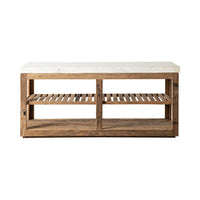 Valaro 180 Marble & Reclaimed Timber Kitchen Workbench