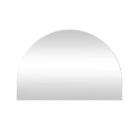 Ovale Arch Mirror 100x150cm Brushed Silver