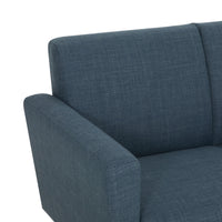 Frankie 2 Seater Sofa Steel Blue Weave