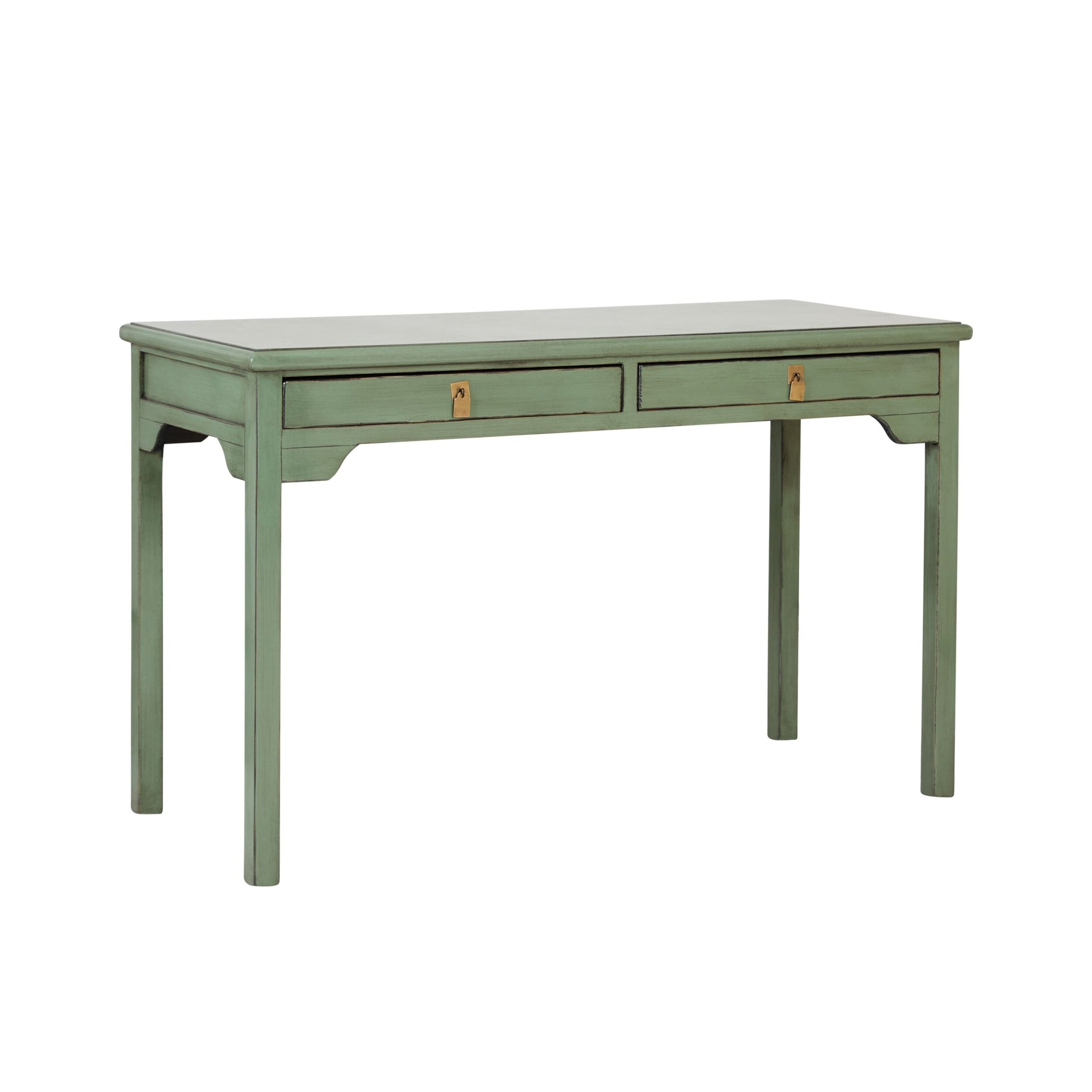 Sansha 2 Drawer Desk Sage Green