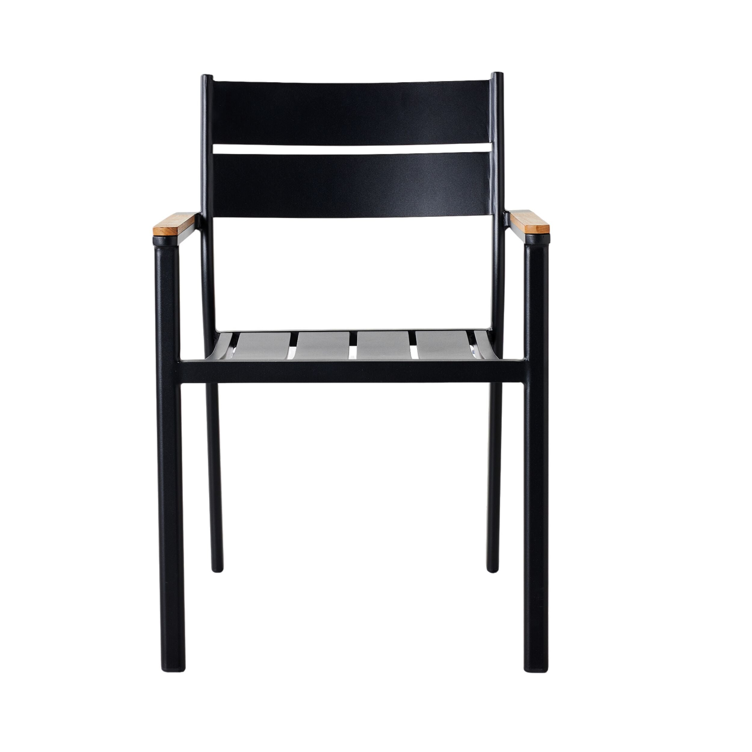 Caden Aluminium Dining Chair Black