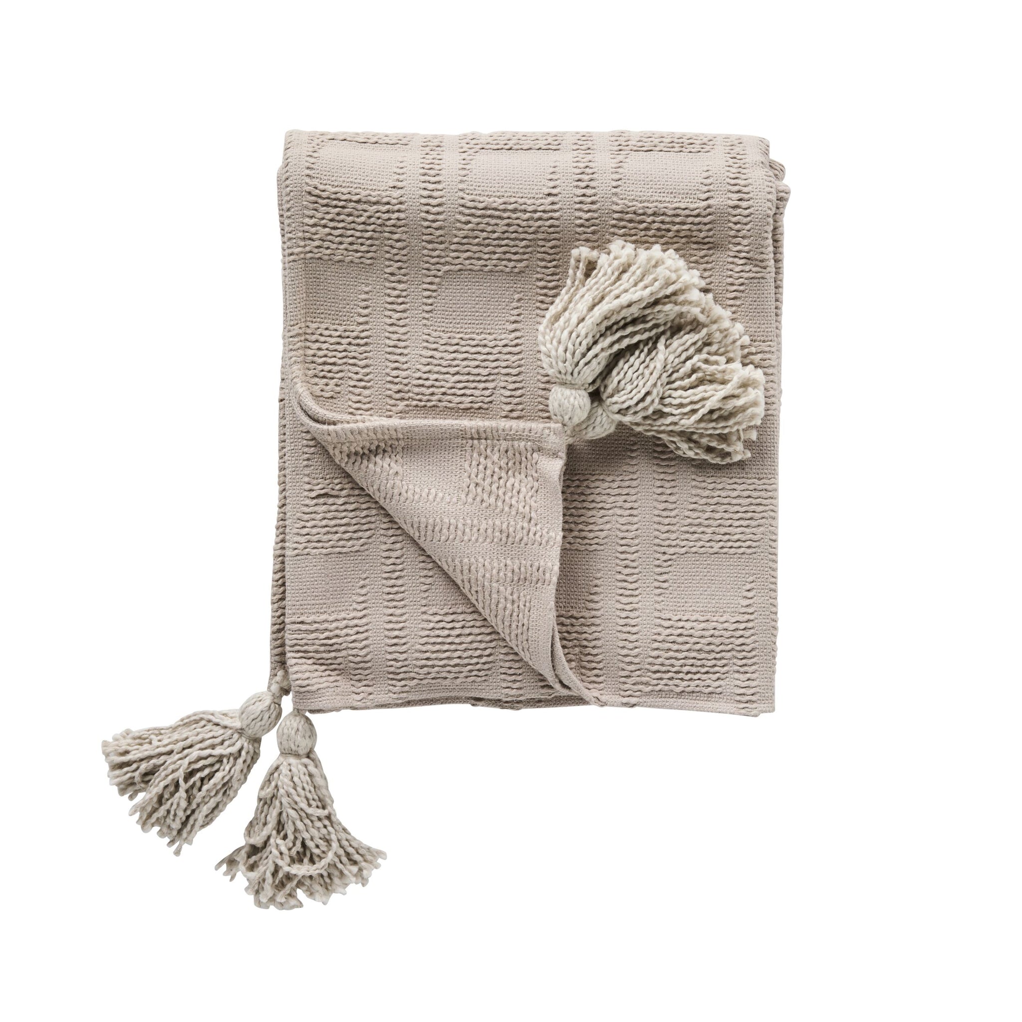 Tahlia Textured Throw Grey 130x170 cm