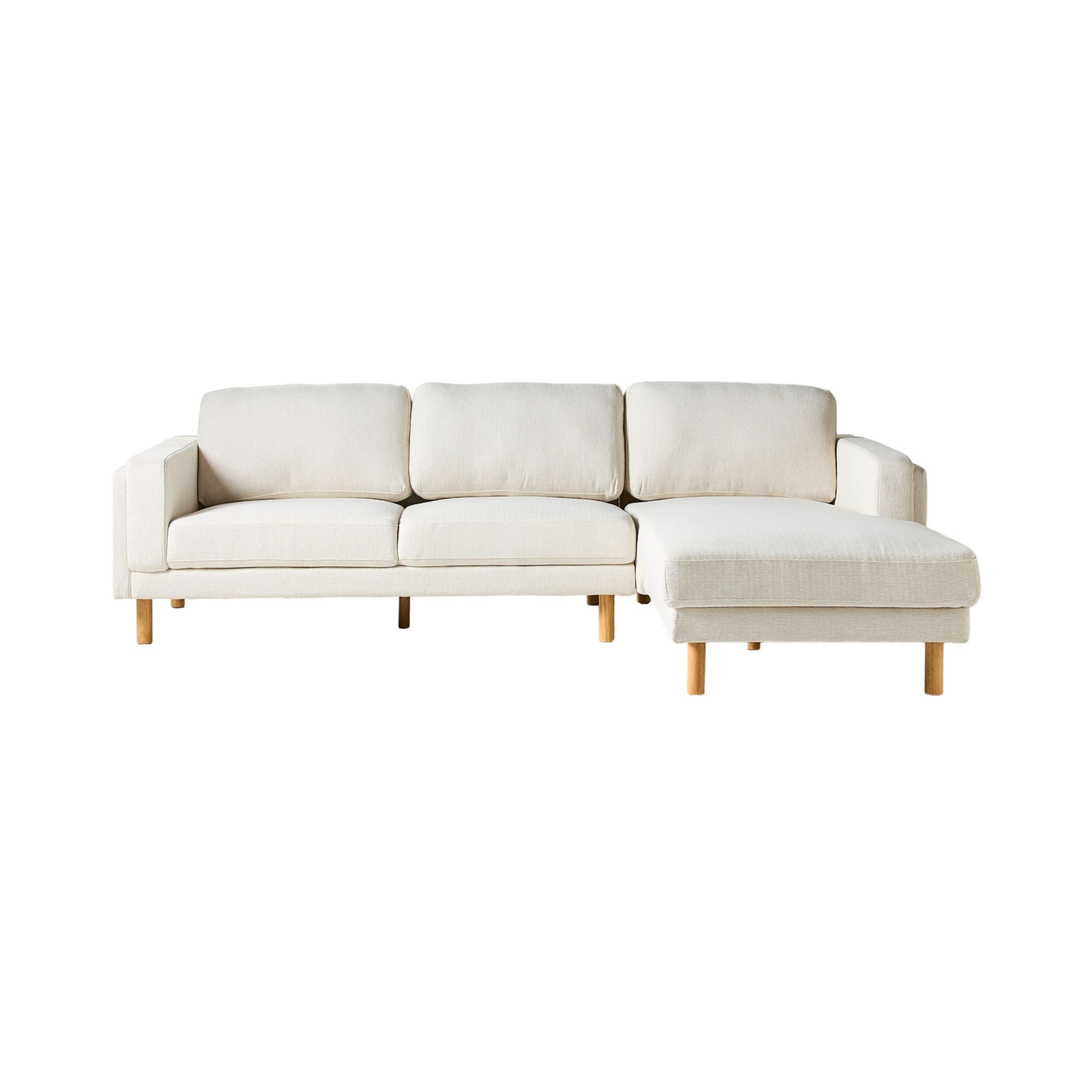 Finch 3 Seater RHS Chaise Amalfi Ivory