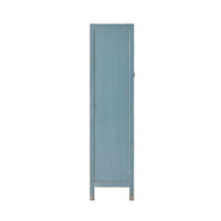 Sansha 2 Door & 2 Drawer Display Cabinet Dove Grey & White