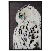 Snow Owl Framed Print 120x80cm