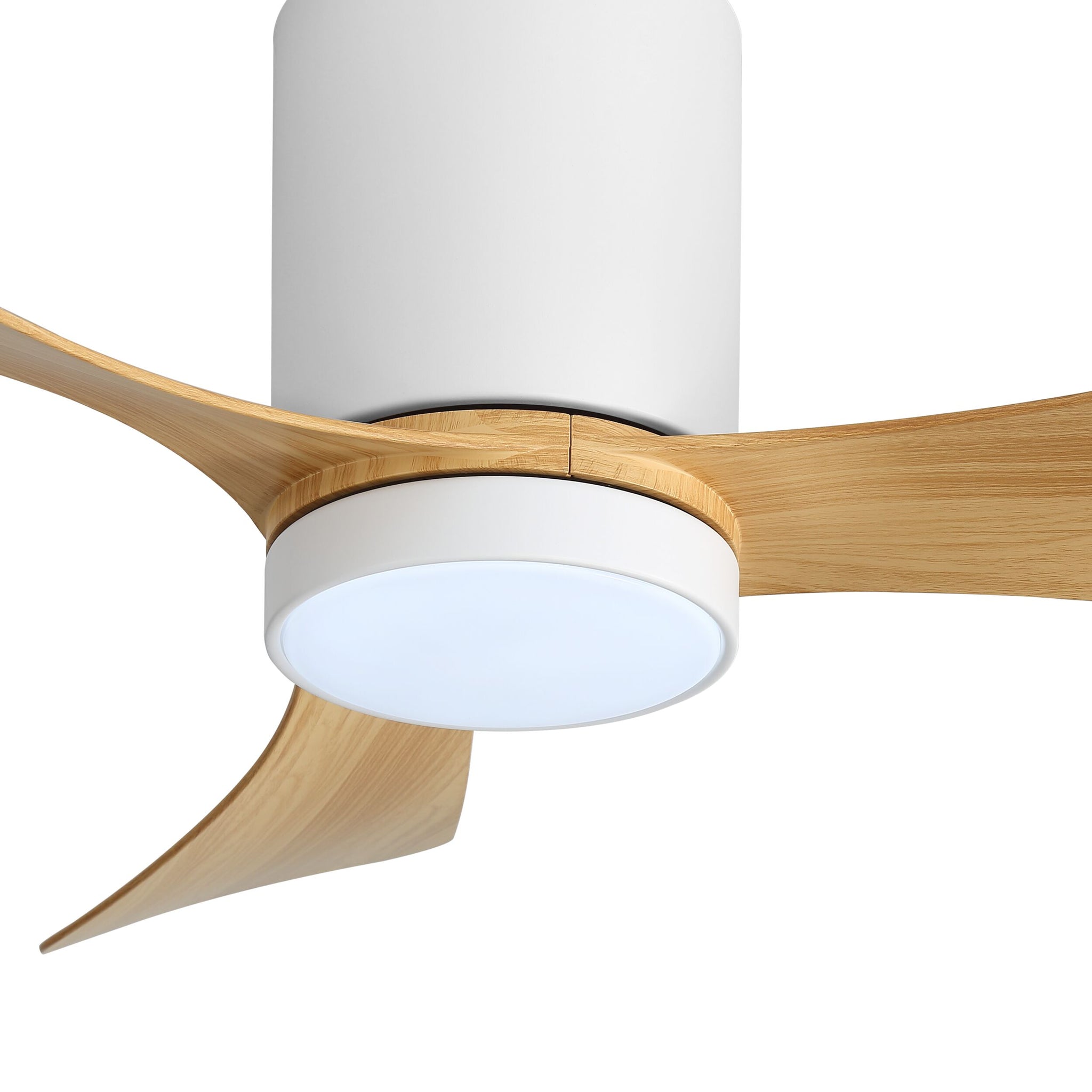 Cove Hugger 106cm Indoor DC Fan - White with Natural ABS Blades