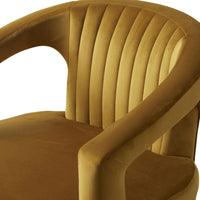 Demi Velvet Armchair Mustard