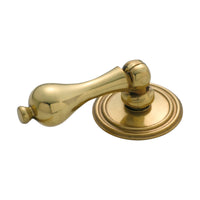 3606 Cabinet Pull Handle Classic Teardrop Polished Brass BP32mm Drop 50mm