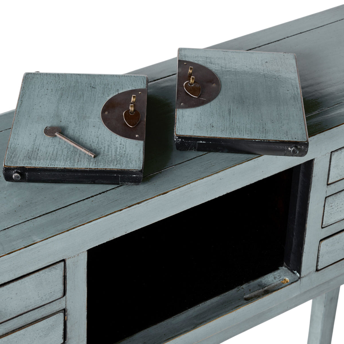 Sansha 2 Door & 6 Drawer Console Table Dove Grey