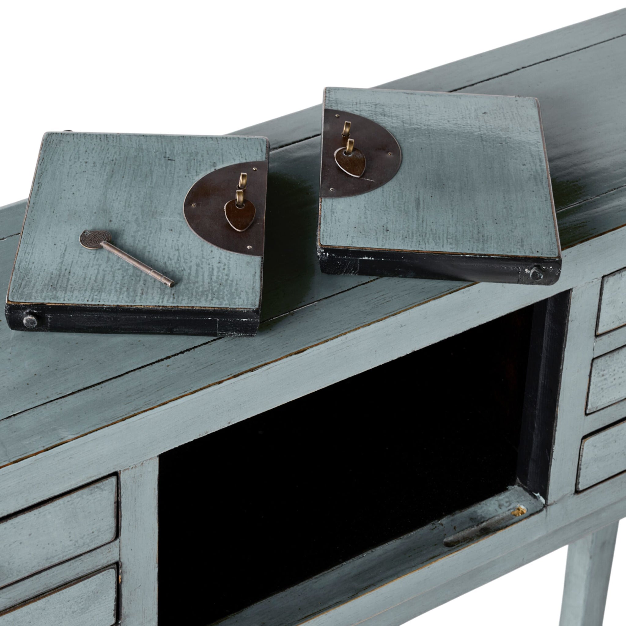 Sansha 2 Door & 6 Drawer Console Table Dove Grey