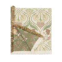 Jacquard Garden Cotton Throw 130x170cm Damask