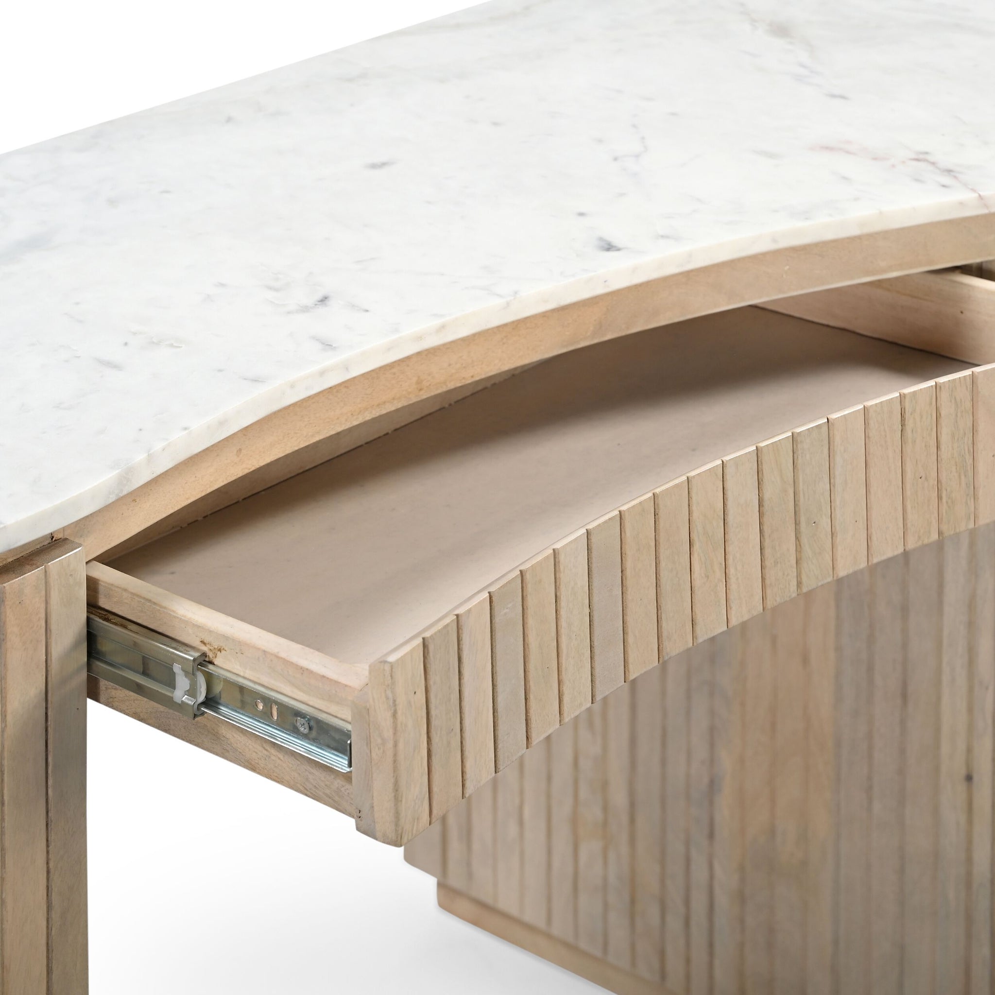 Deva Double Pedestal Desk Natural