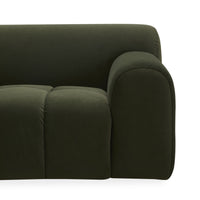 Alexis 2.5 Seater Velvet Sofa Eucalyptus