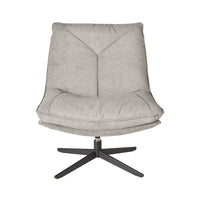 Dean Swivel Chair Textured Grey Weave