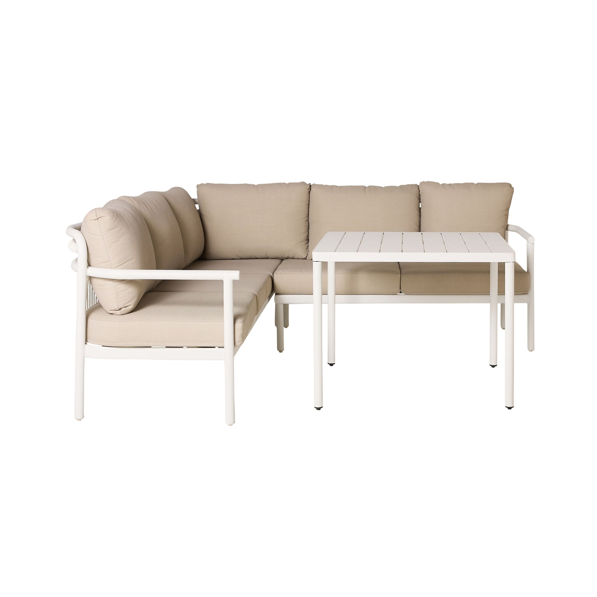 Milly Sofa Set with Dining Table Taupe