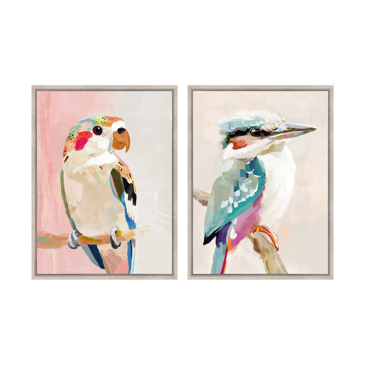 Bushland Chorus Textured Framed Print Duo 90X60cm