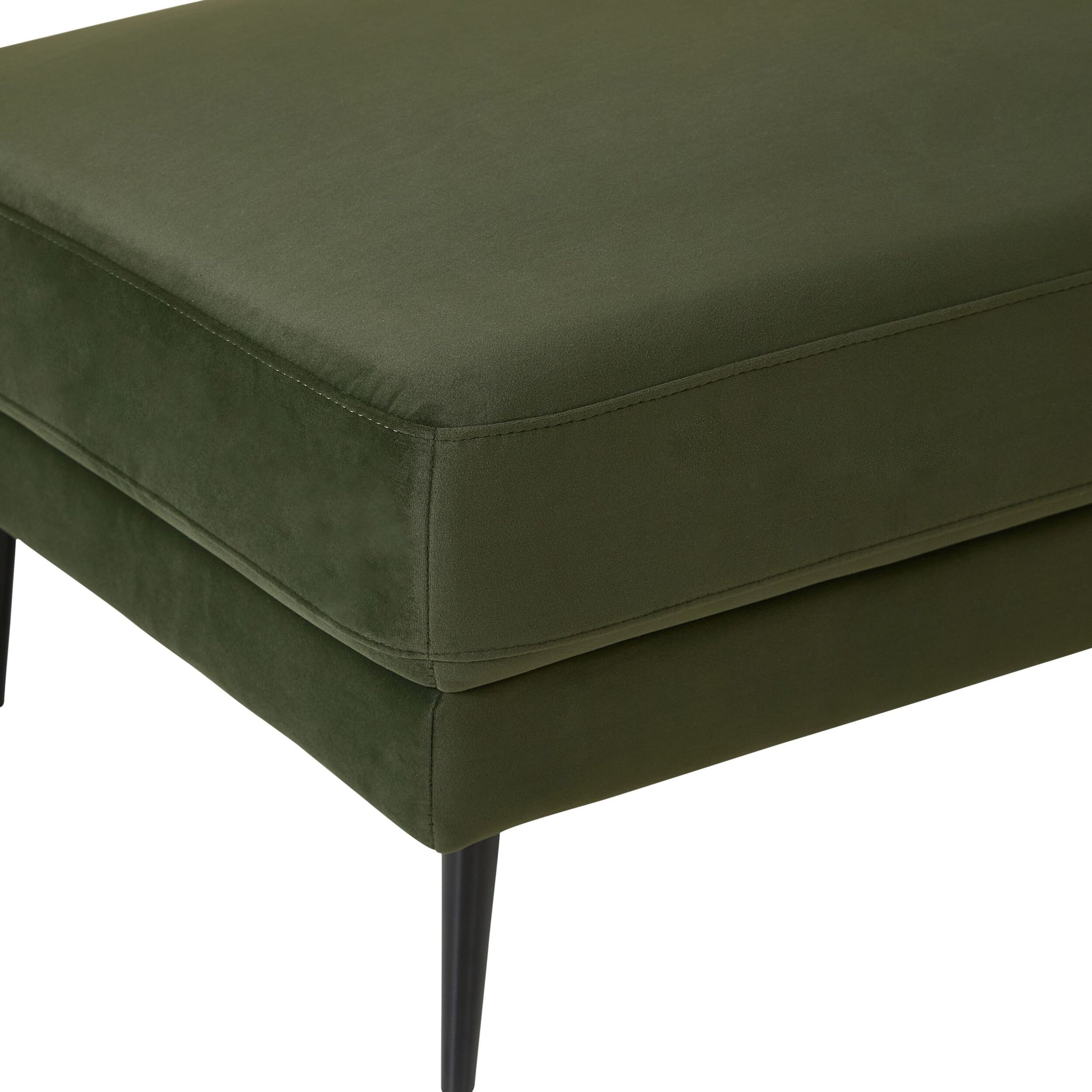 Irvine Ottoman Velvet Eucalyptus