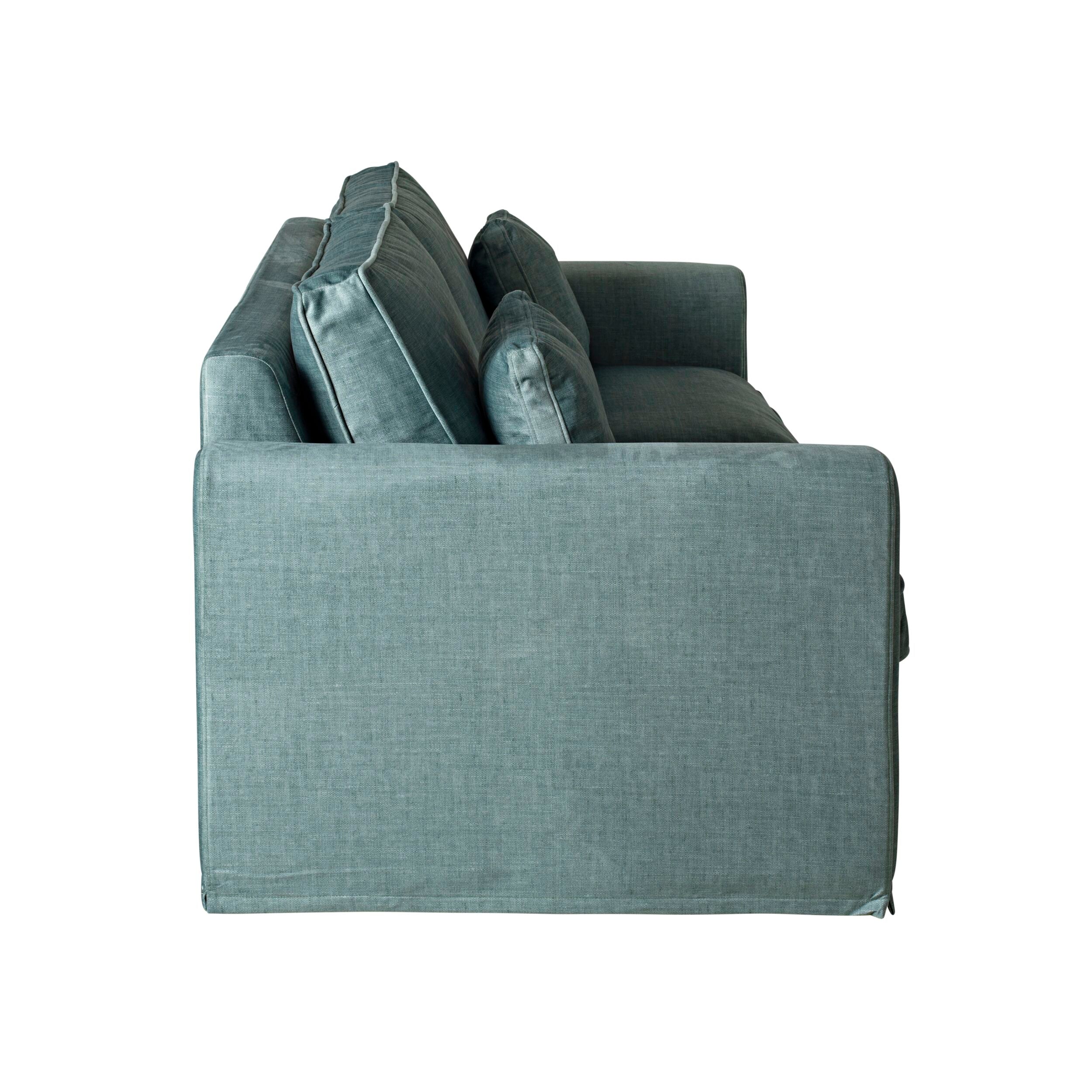 Huxley 3.5 Seater Luxe Velvet Sofa Sage Green Custom C-005