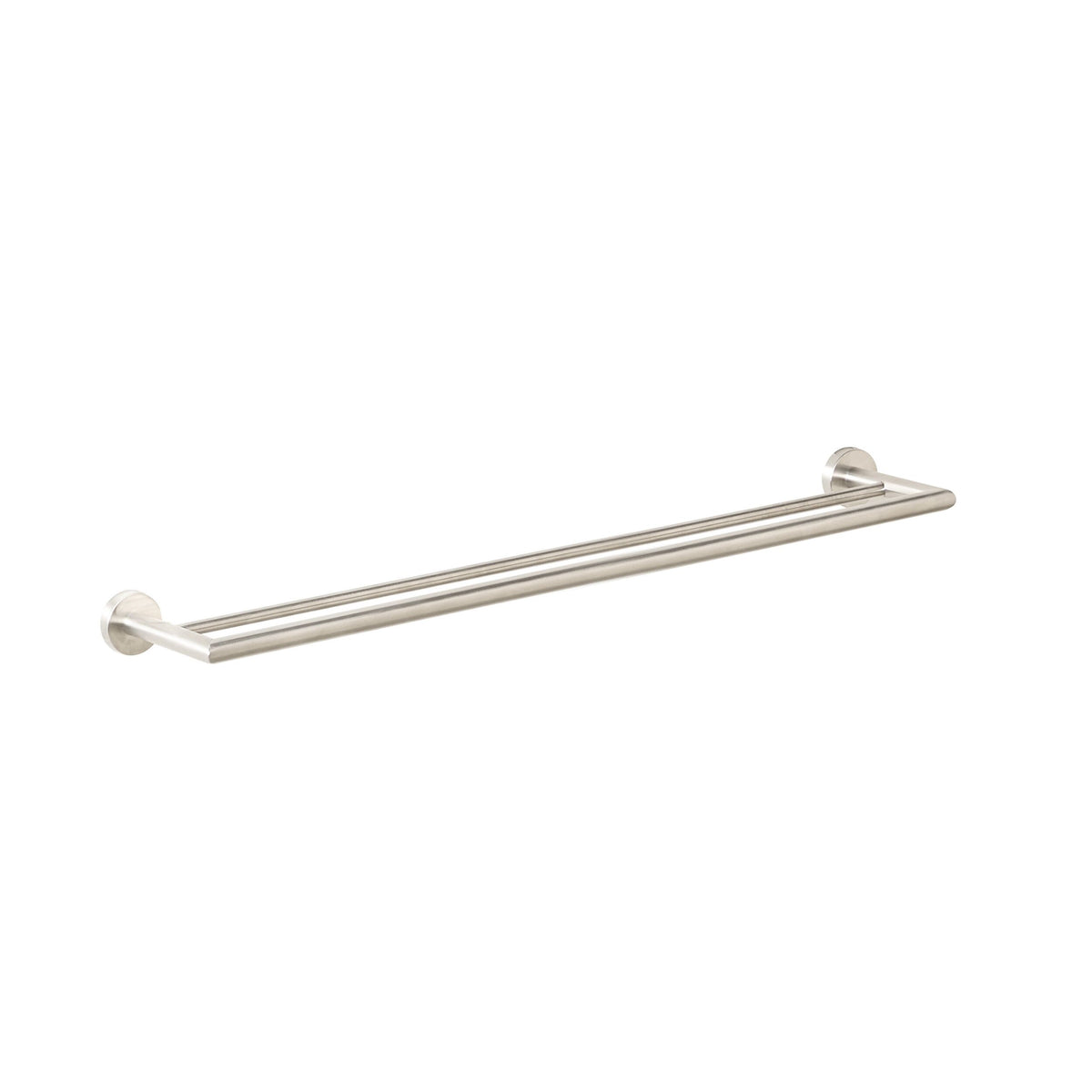 Harper Double Towel Rail 75cm Brushed Nickel