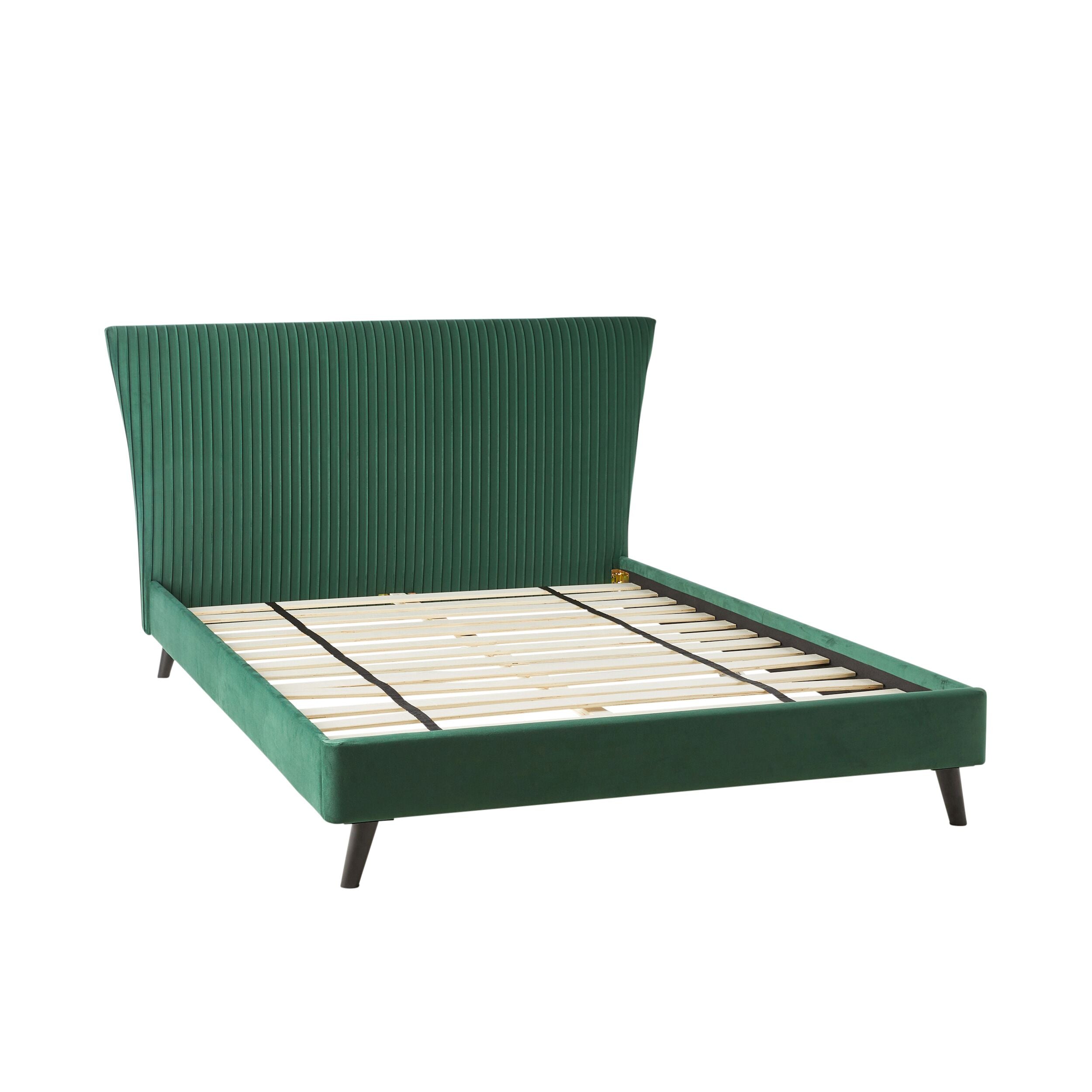 Pleat Bed King Emerald