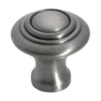 3682 Cupboard Knob Domed Iron Polished Metal D25xP24mm