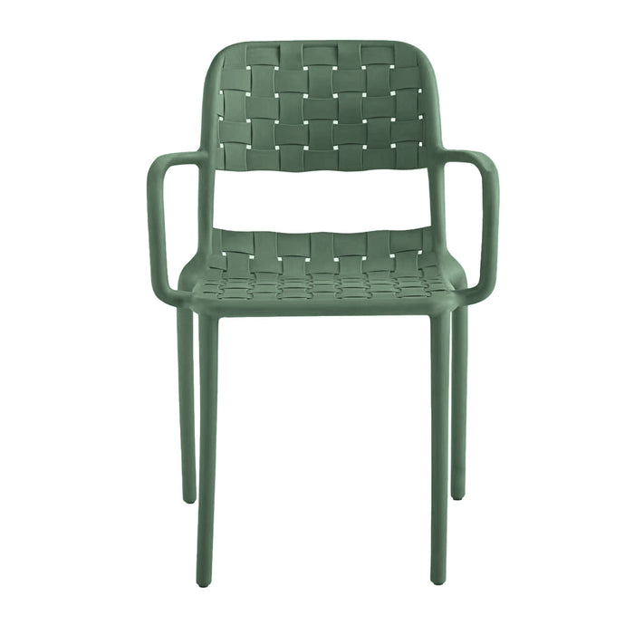 Em Weave Dining Chair Fennel Green