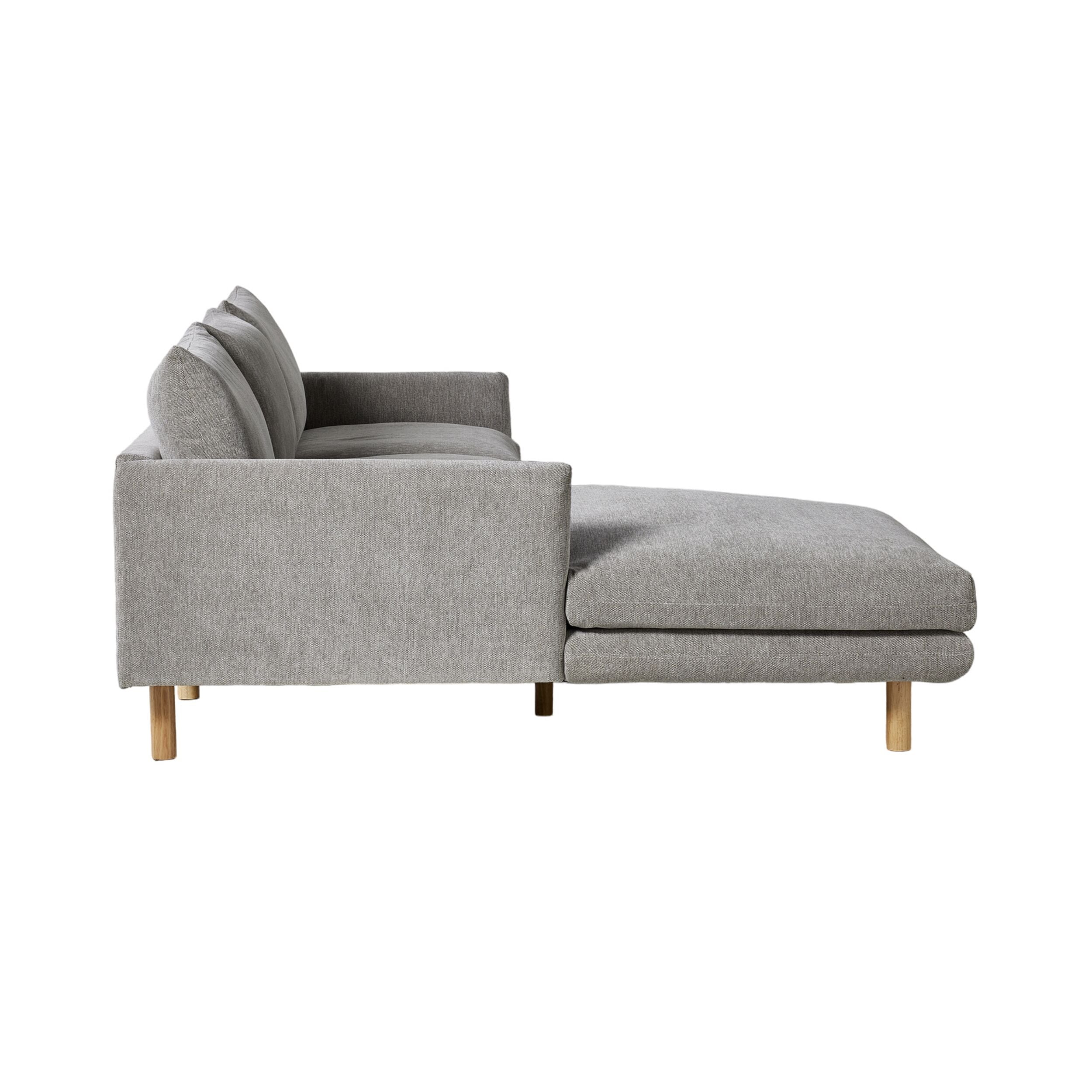 Austin 3 Seater Sofa with Left Hand Chaise Cocoon Fog