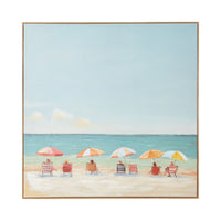 Scorching Afternoon Framed Canvas Print 100x100cm