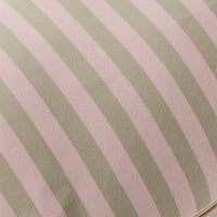 Aruba Solid and Striped Outdoor Cushion Taupe 35x55cm