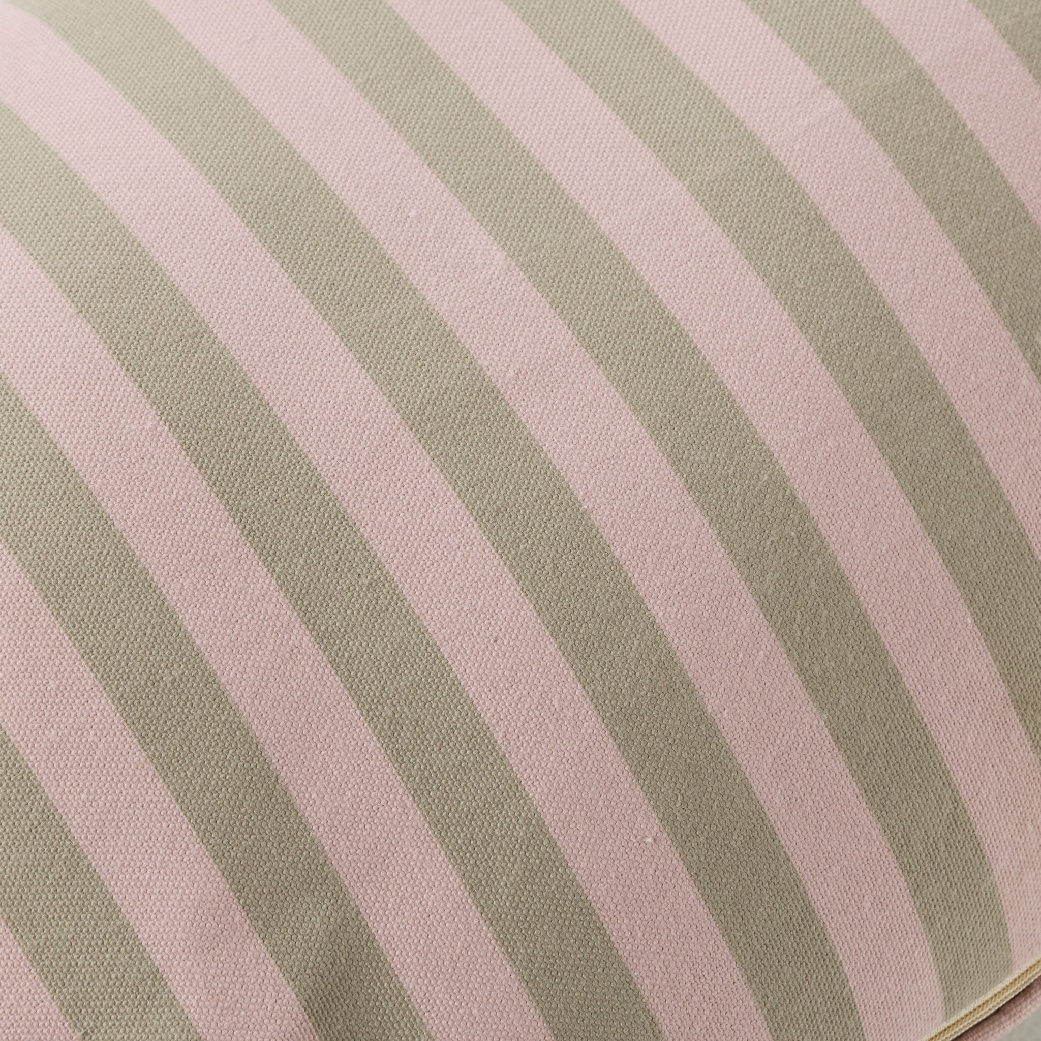 Aruba Solid and Striped Outdoor Cushion Taupe 35x55cm
