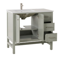 Liam Single Vanity Evergreen Fog 940mm