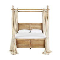 Hampton Mango Wood King Canopy Bed