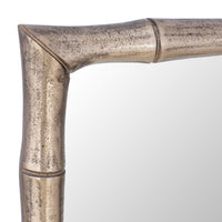 Gilded Bamboo Metal Mirror 76cm