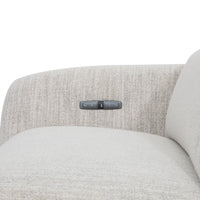 Bellano 3 Seater Recliner Natural Textured Slub