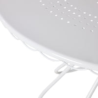 Bonnie Round Outdoor Dining Table 110cm White