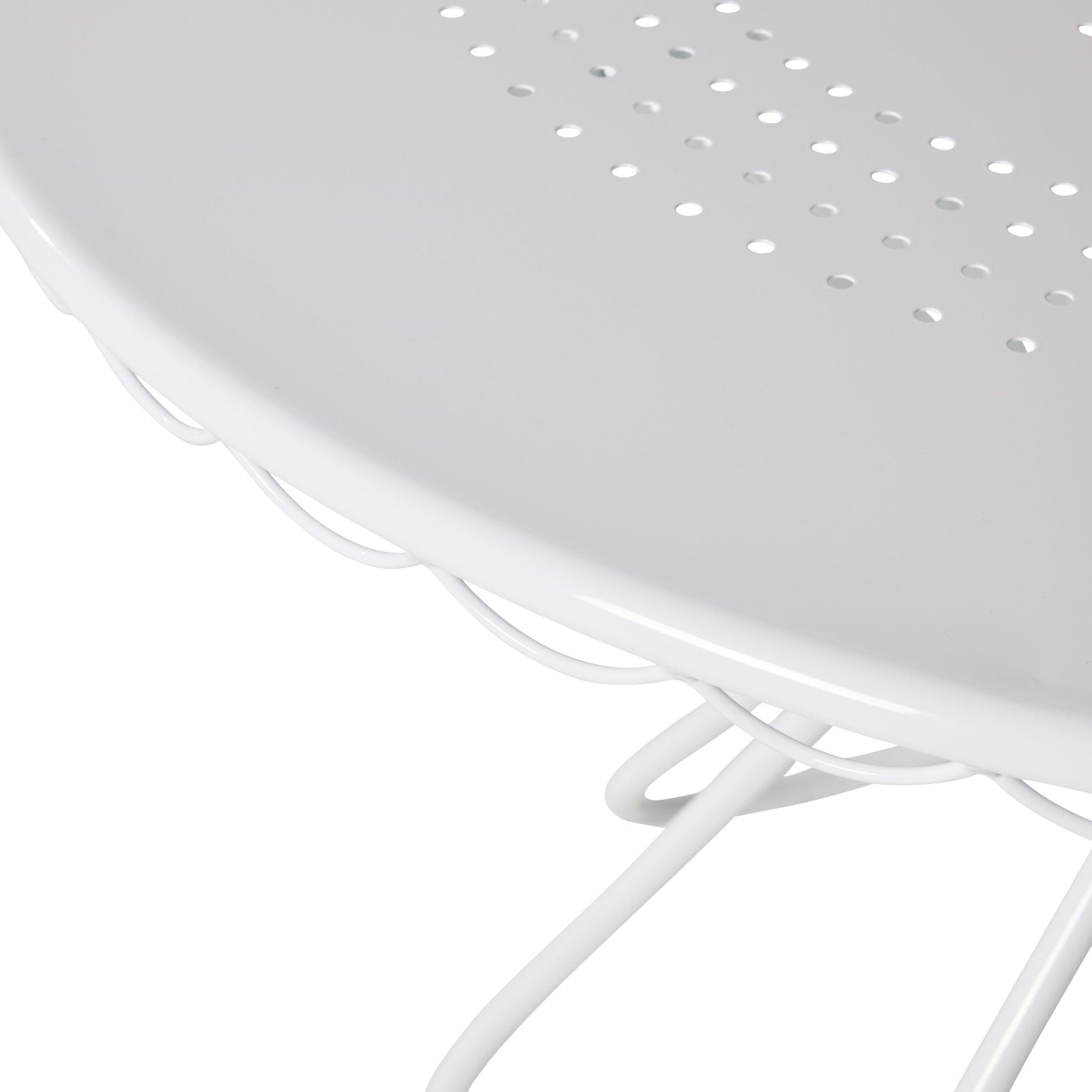 Bonnie Round Outdoor Dining Table 110cm White