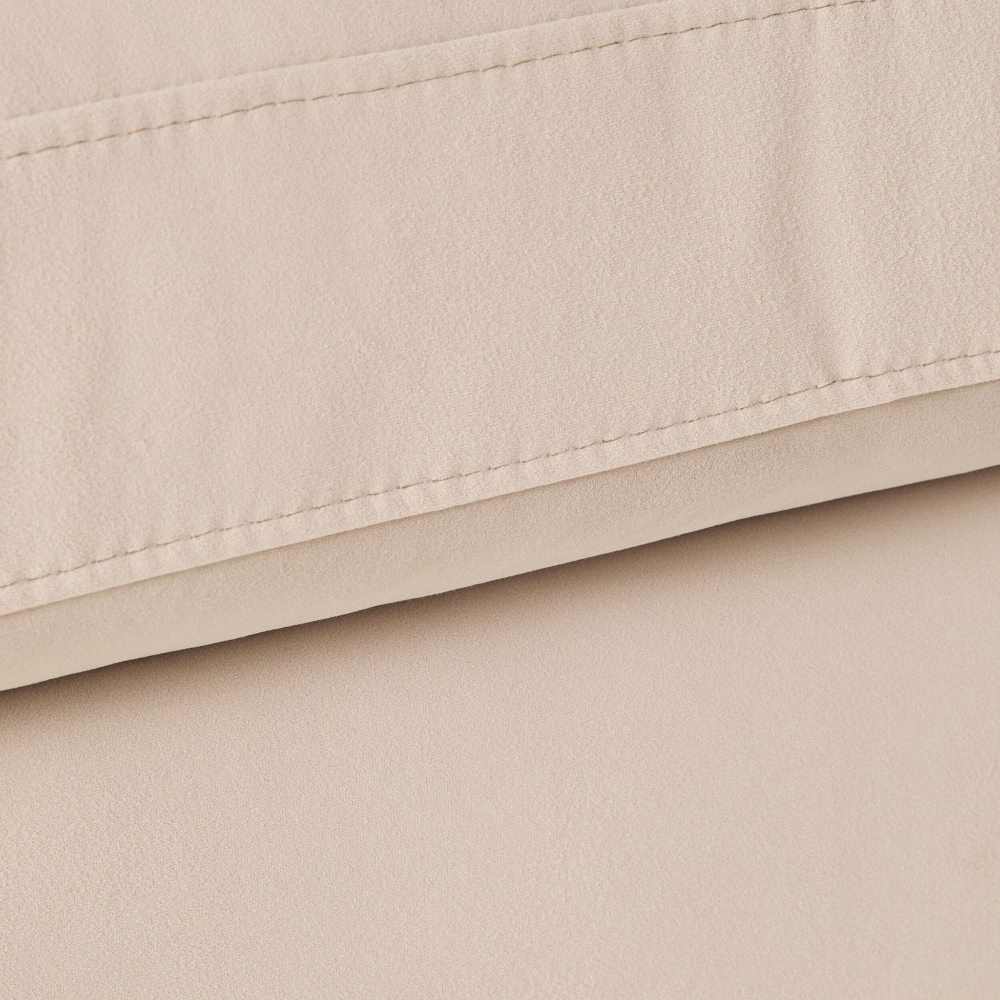 Stitch Velvet Armchair Taupe