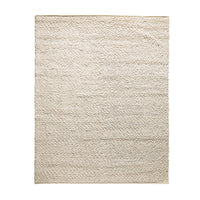 Pebbles Hand Woven Cream Cotton Wool Rug 240x300cm