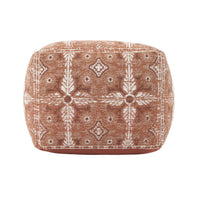 Mystic Loom Pouf Stone Arabesque
