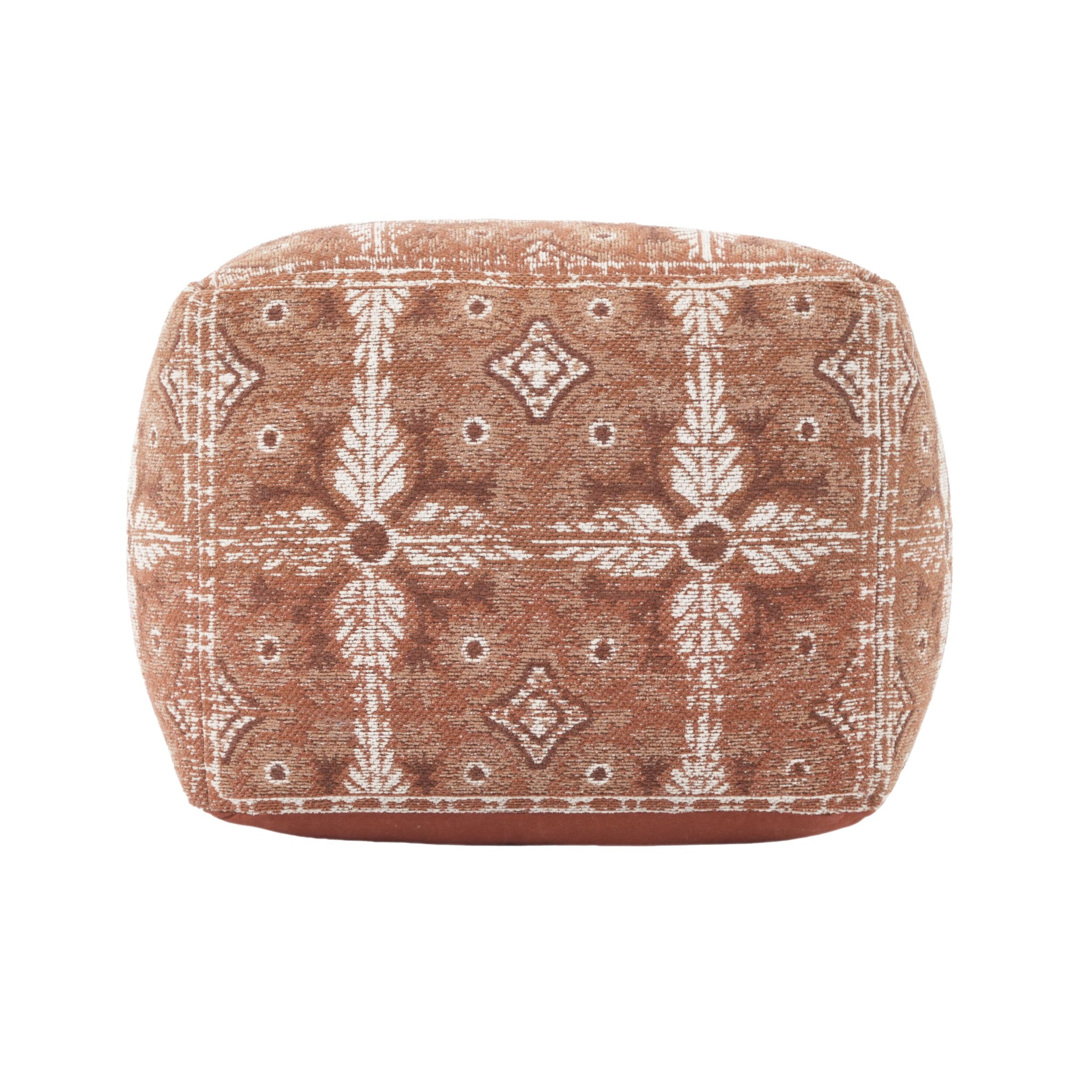 Mystic Loom Pouf Stone Arabesque
