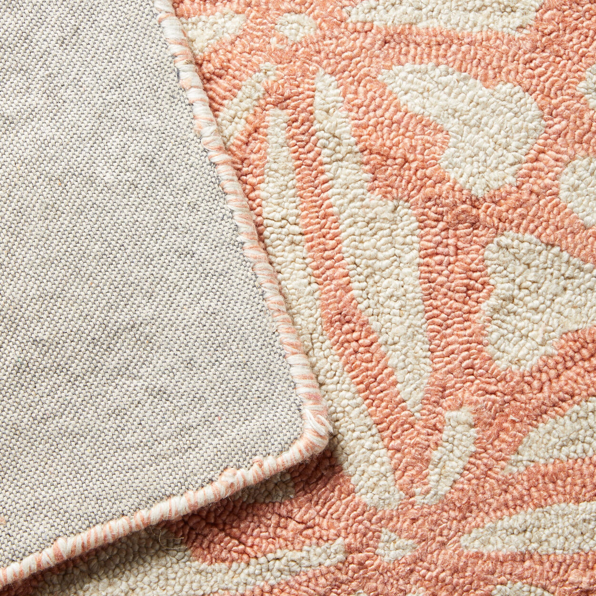 Casablanca Tile Hand Tufted Wool Blend Blush Rug 300x240cm – Early ...
