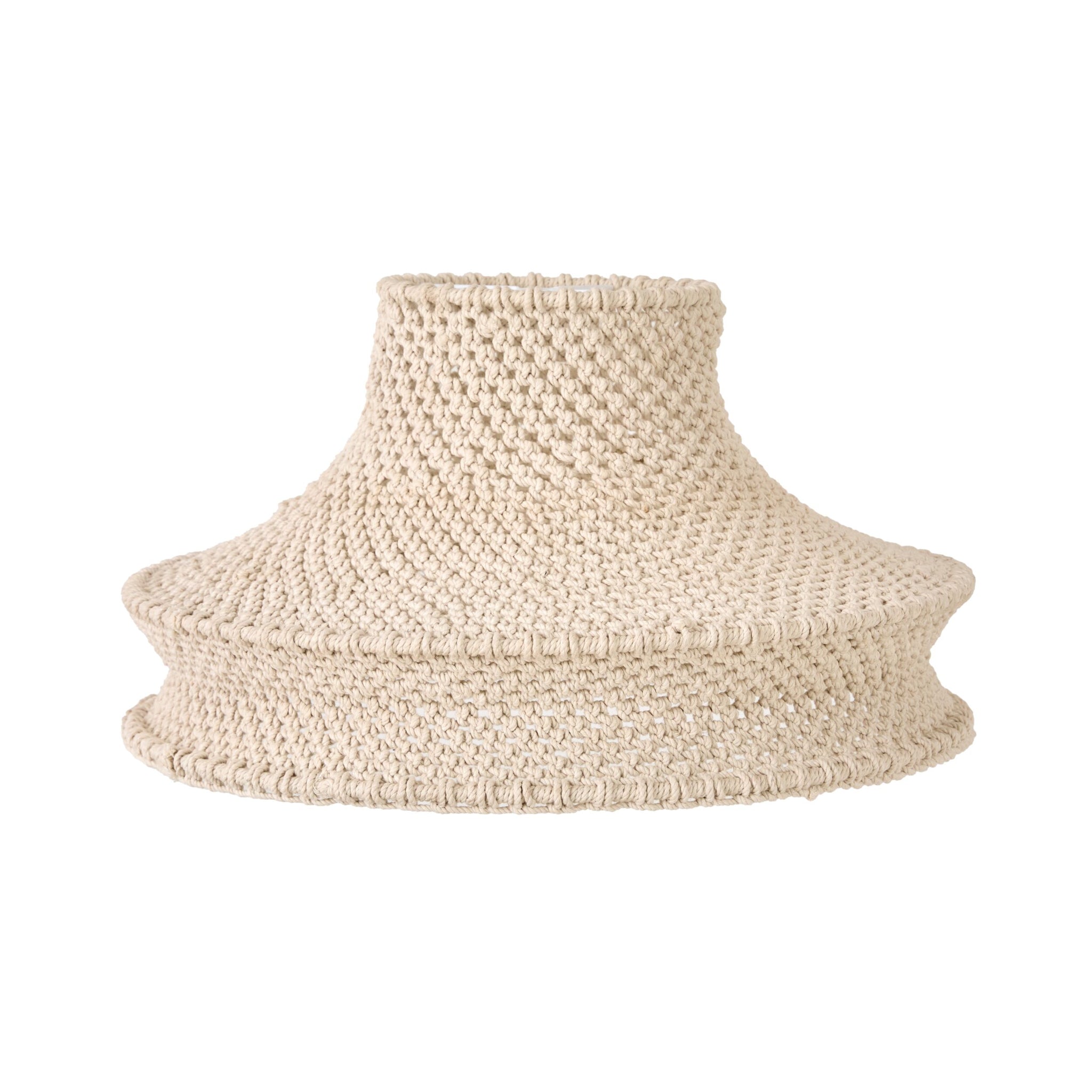 Julio Cotton Rope Pendant White 50x30cm - SHADE ONLY