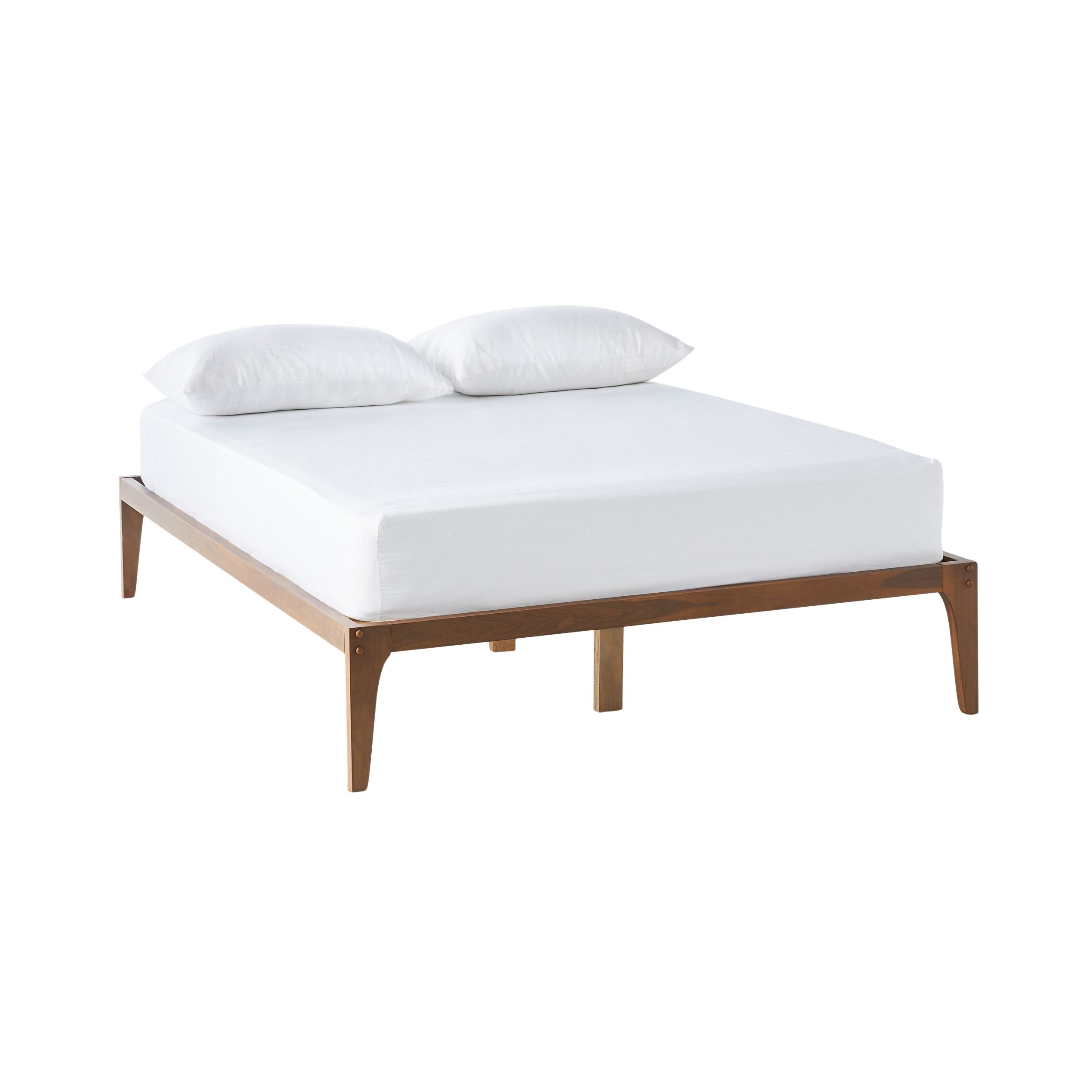 Vincent Double Bed Base Walnut