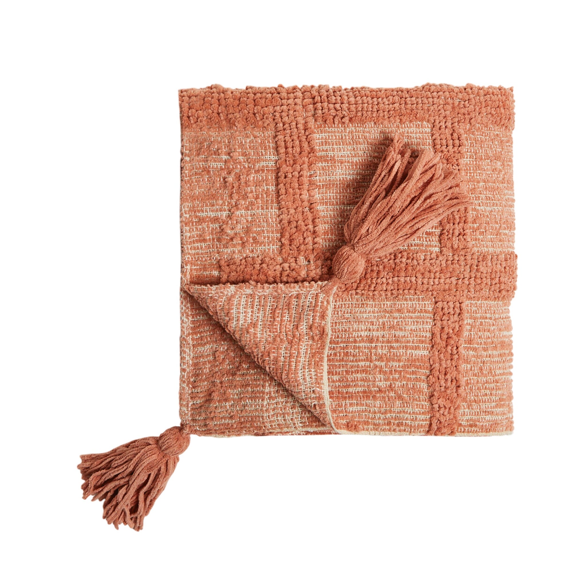 Remy Chenille Throw Clay 130x170cm