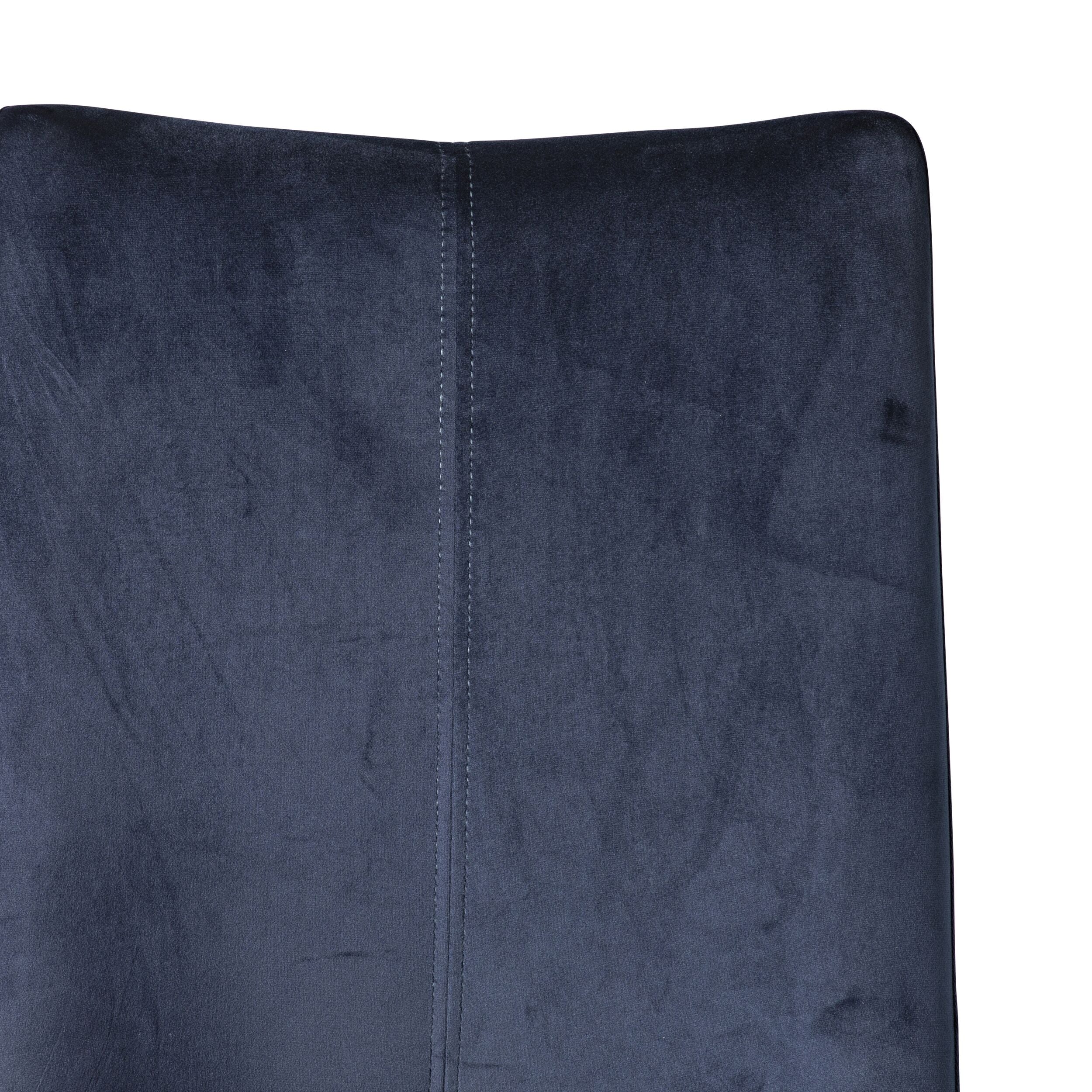 Aura Velvet Dining Chair Indigo Blue