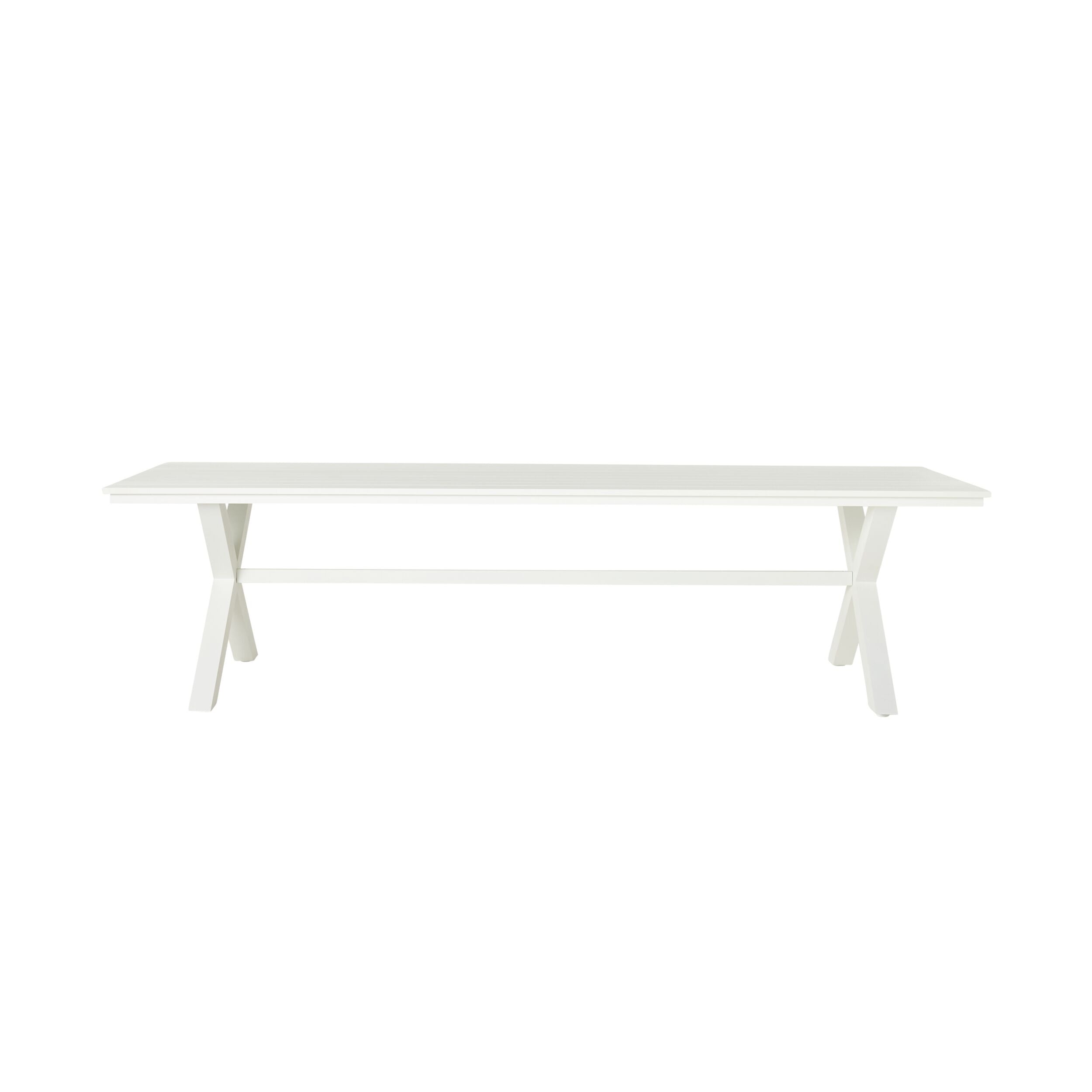 Blake Aluminium Dining Table 300cm White