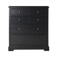 Clover 6 Drawer Chest Black
