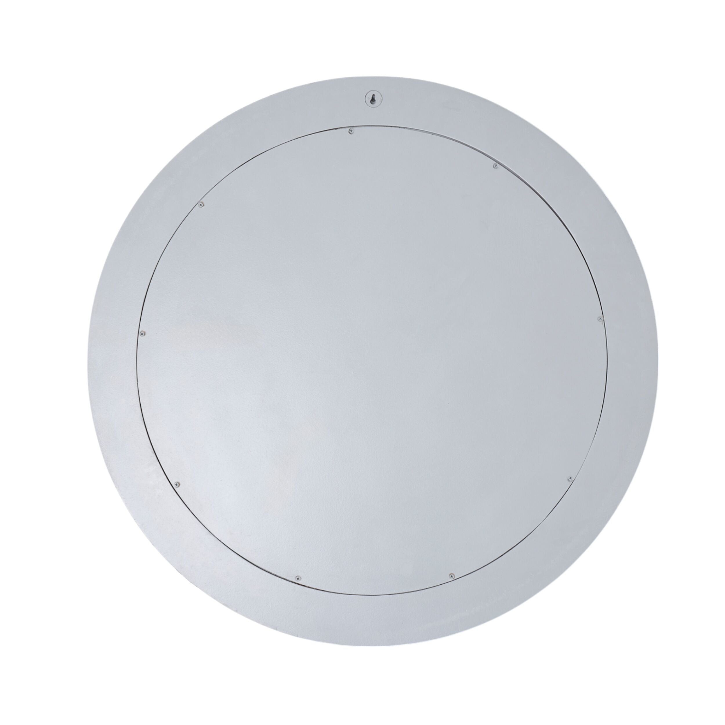 Bone Inlay Round Mirror Grey and White 90cm