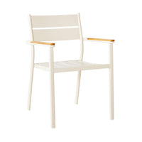 Caden Aluminium Dining Chair Chalk