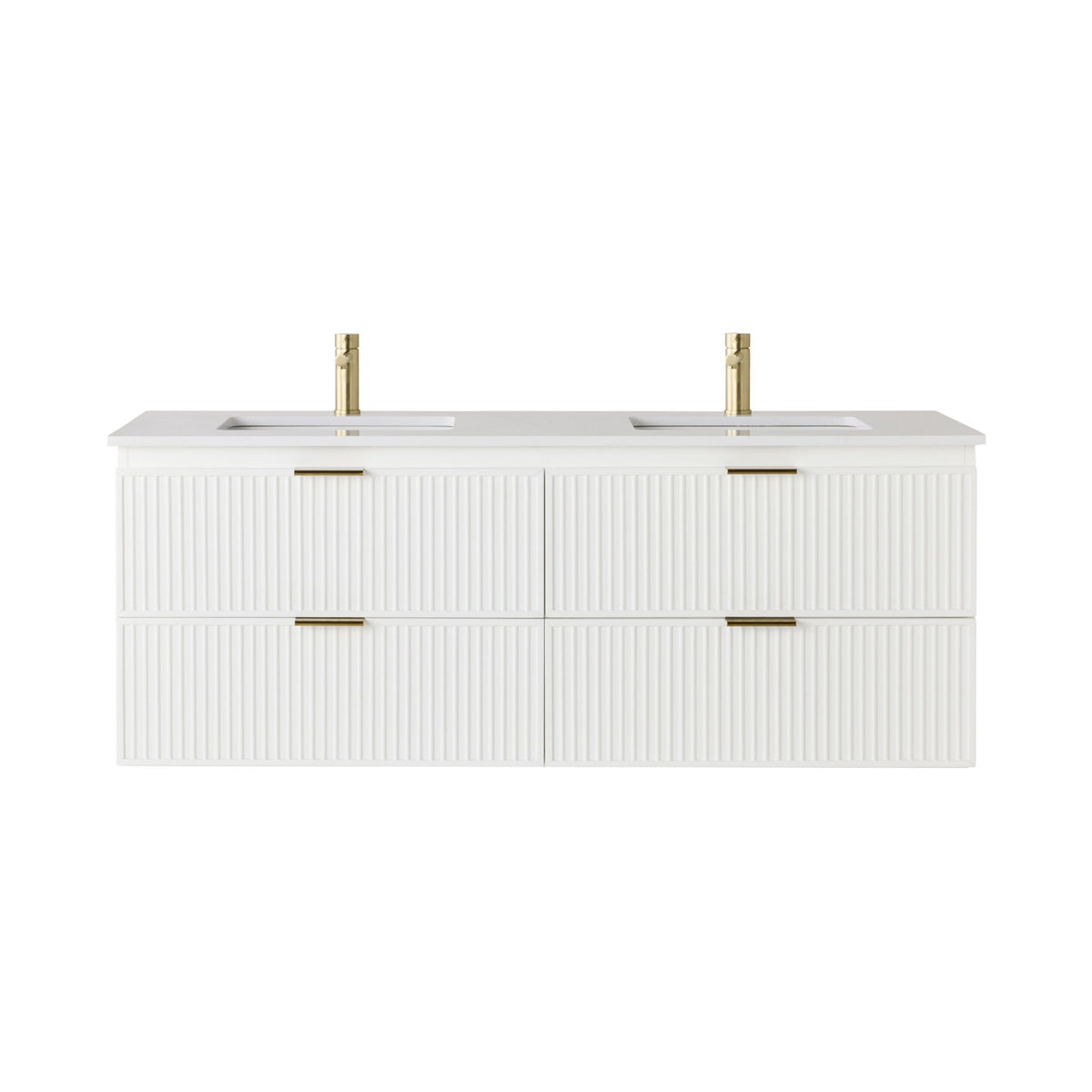 Lennox Double Vanity White 1550mm